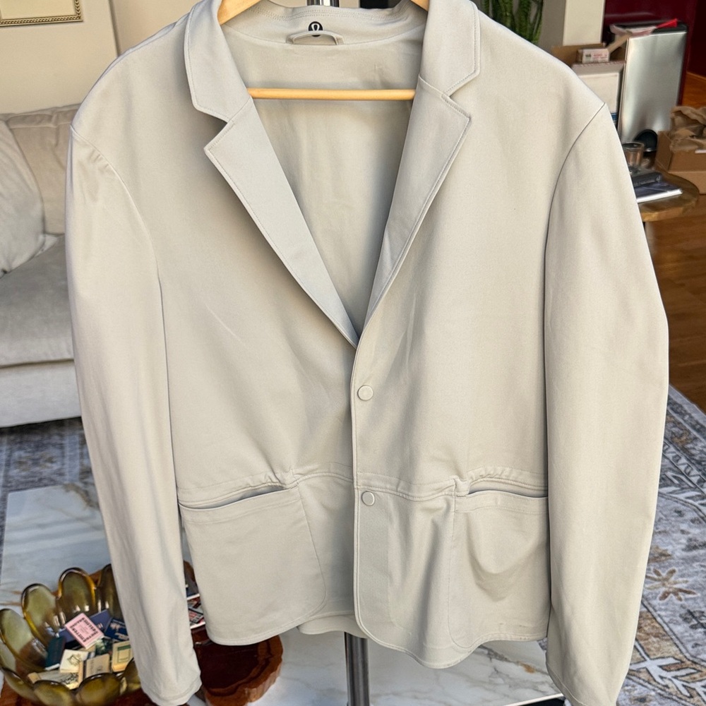 Lululemon Beige Button Blazer Jacket - image 1
